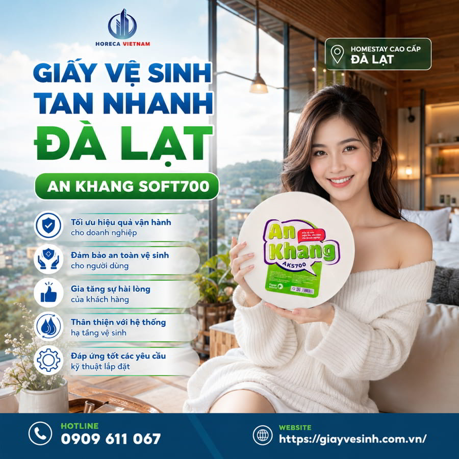 Mua giấy vệ sinh tan nhanh Đà Lạt chính hãng cao cấp giá sỉ tốt nhất tại Horeca Việt Nam