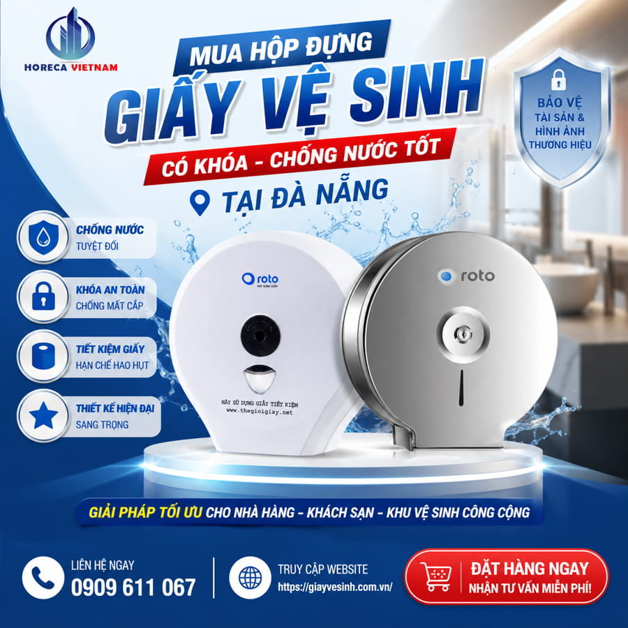 Mua hộp đựng giấy vệ sinh Đà Nẵng uy tín tại Horeca Việt Nam