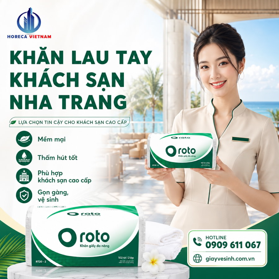 Mua khăn lau tay khách sạn Nha Trang uy tín giá tốt nhất tại Horeca Việt Nam
