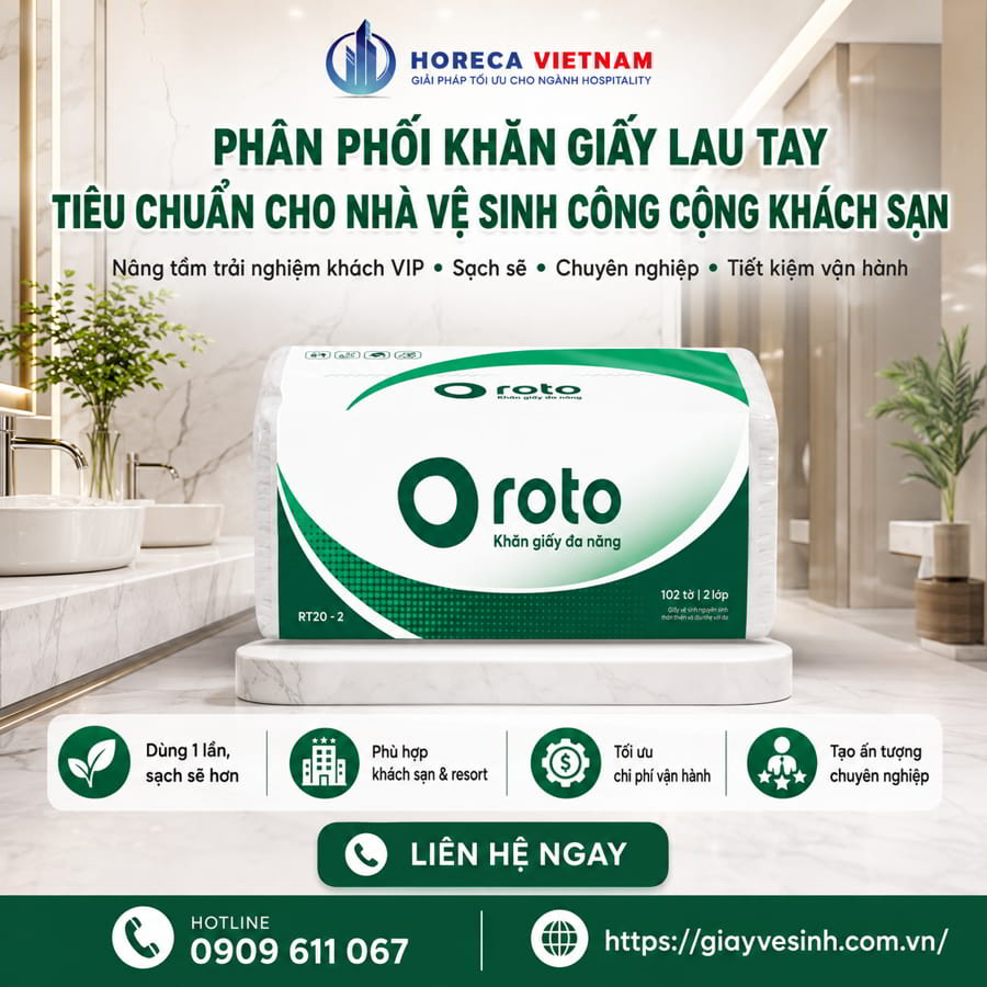 Phân phối khăn lau tay khách sạn Nha Trang tiêu chuản cho nhà vệ sinh công cộng khách sạn