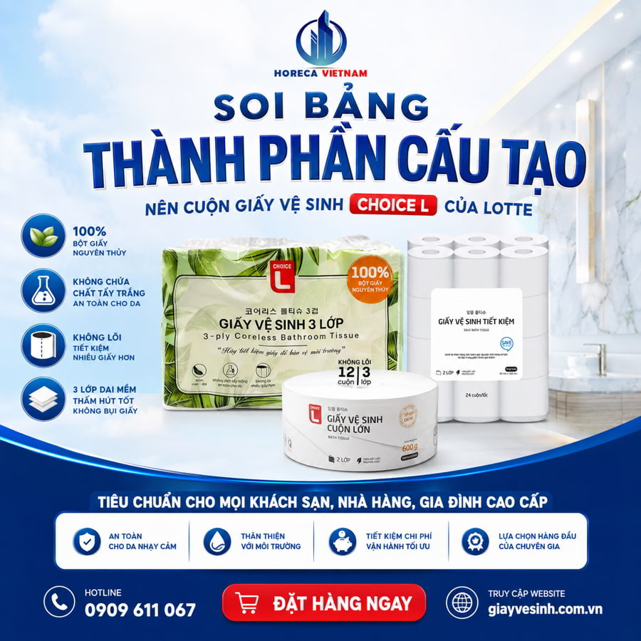 Thành phần giấy vệ sinh lotte