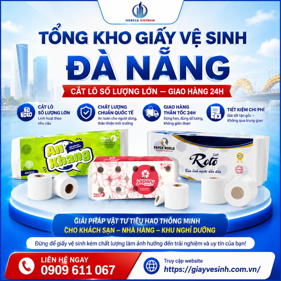 Tổng kho giấy vệ sinh Đà Nẵng uy tín giá sỉ tận gốc tại Horeca Việt Nam