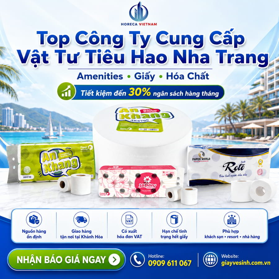 Cung cấp vật tư tiêu hao Nha Trang uy tín tại Horeca Việt Nam