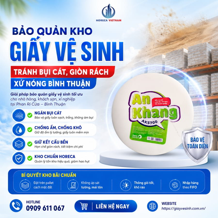 Cách bảo quản giấy mùa nắng nóng hanh khô Bình Thuận tại Horeca Việt Nam