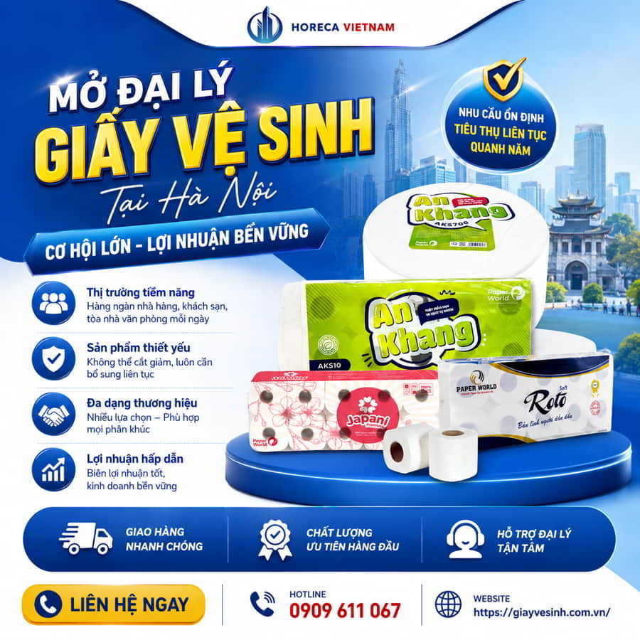 Mở đại lý kinh doanh đại lý giấy Hà Nội uy tín tại Horeca Việt Nam