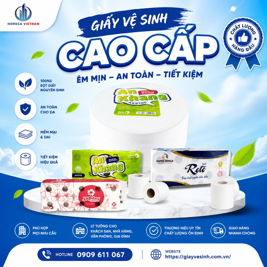 Đại lý giấy vệ sinh Vũng Tàu giá sỉ uy tín tận gốc tại Horeca Việt Nam