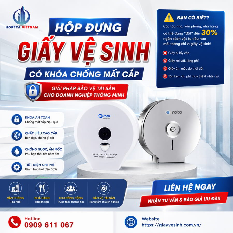 Horeca Việt Nam địa chỉ mua hộp đựng giấy vệ sinh Hà Nội uy tín