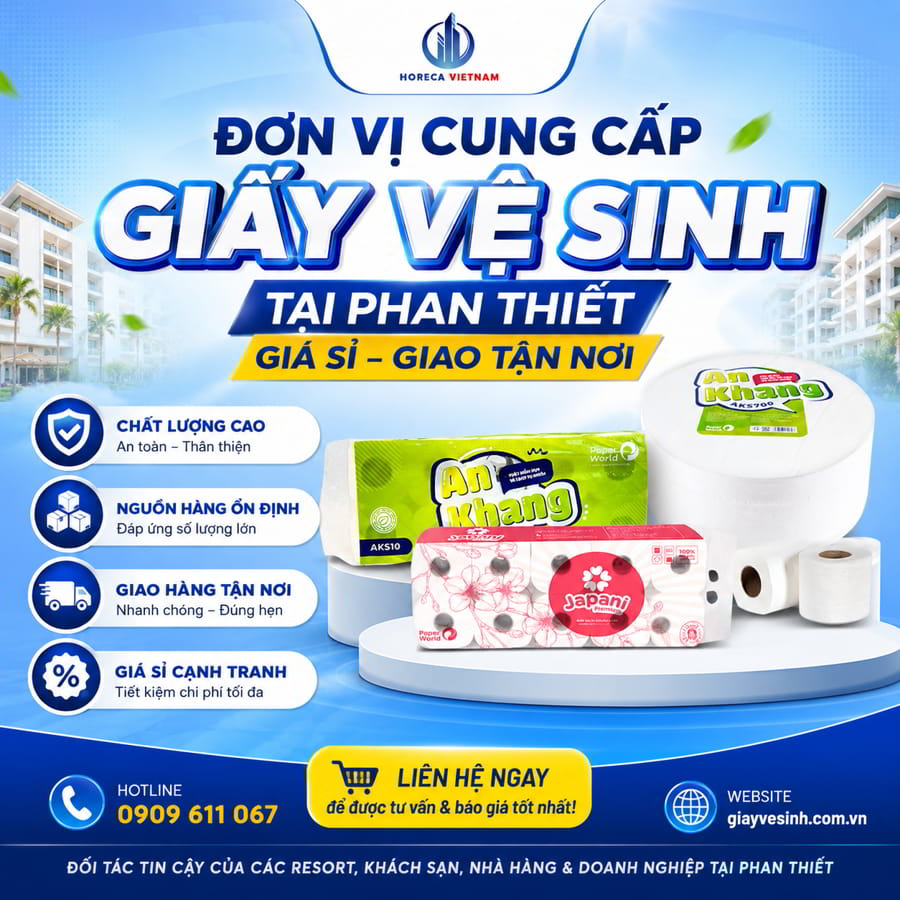 Đơn vị cung cấp giấy vệ sinh Phan Thiết uy tín giá sỉ tốt nhất tại Horeca Việt Nam