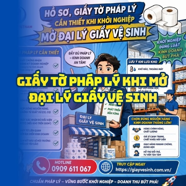 Gấy tờ pháp lý mở đại lý giấy vệ sinh uy tín tại Horeca Việt Nam
