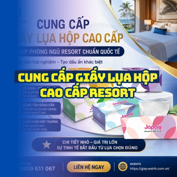 Horeca Việt Nam cung cấp giấy lụa hộp setup phòng resort giá tốt nhất giao hàng tận nơi