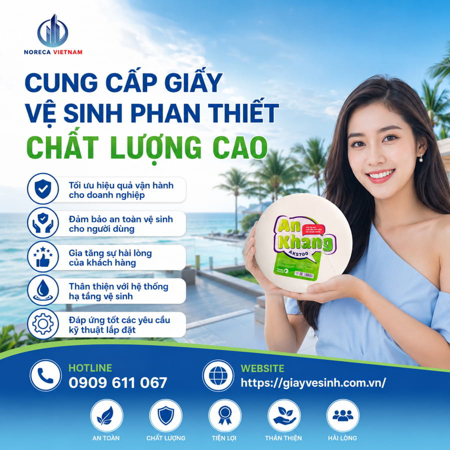 Horeca Việt Nam cung cấp Giấy vệ sinh Phan Thiết chất lượng cao giá tốt 