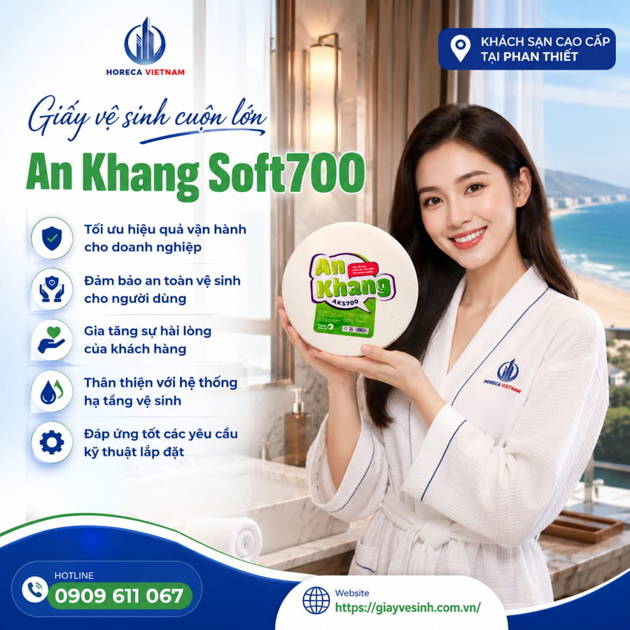 Horeca Việt Nam địa chỉ mua giấy vệ sinh cuộn lớn chất lượng cao giá sỉ tốt nhất.