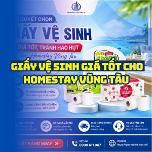 Horeca Việt Nam nhà cung cấp giấy vệ sinh homestay Vũng Tàu giá sỉ tốt nhất giao hàng tận nơi