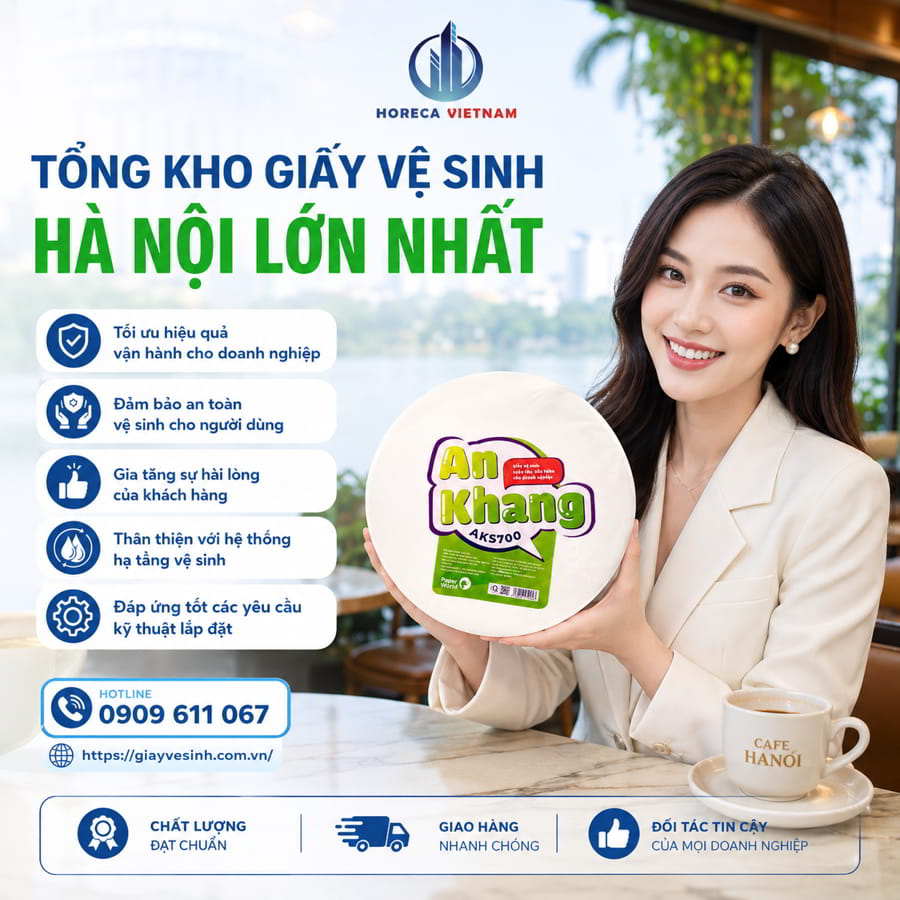 Horeca Viêt Nam tổng kho giấy vệ sinh Hà Nội uy tín giá tốt nhất