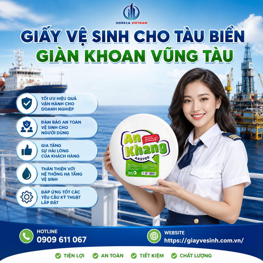 Mua giấy vệ sinh cho tàu biển giàn khoan Vũng Tàu chính hãng cao cấp giá tốt tại Horeca Việt Nam
