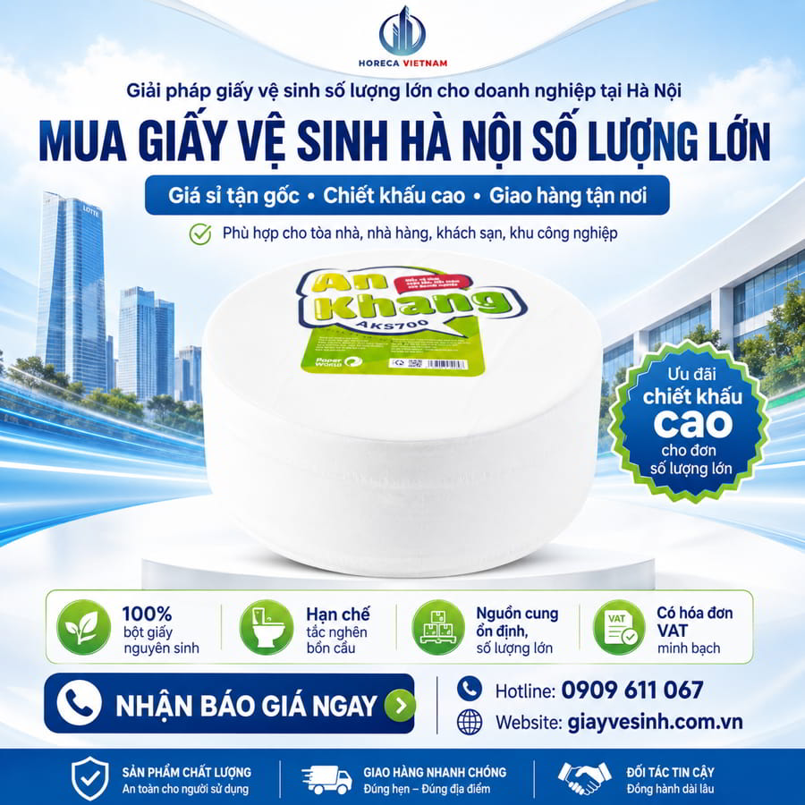 Mua giấy vệ sinh Hà Nội số lượng lớn giá sỉ tận gốc chiết khấu cao tại Horeca Việt Nam