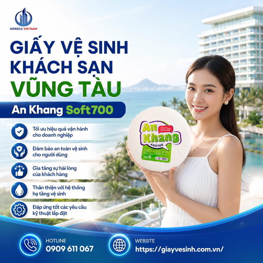Mua giấy vệ sinh khách sạn Vũng Tàu chính hãng cao cấp giá sỉ tốt nhất tại Horeca Viêt Nam