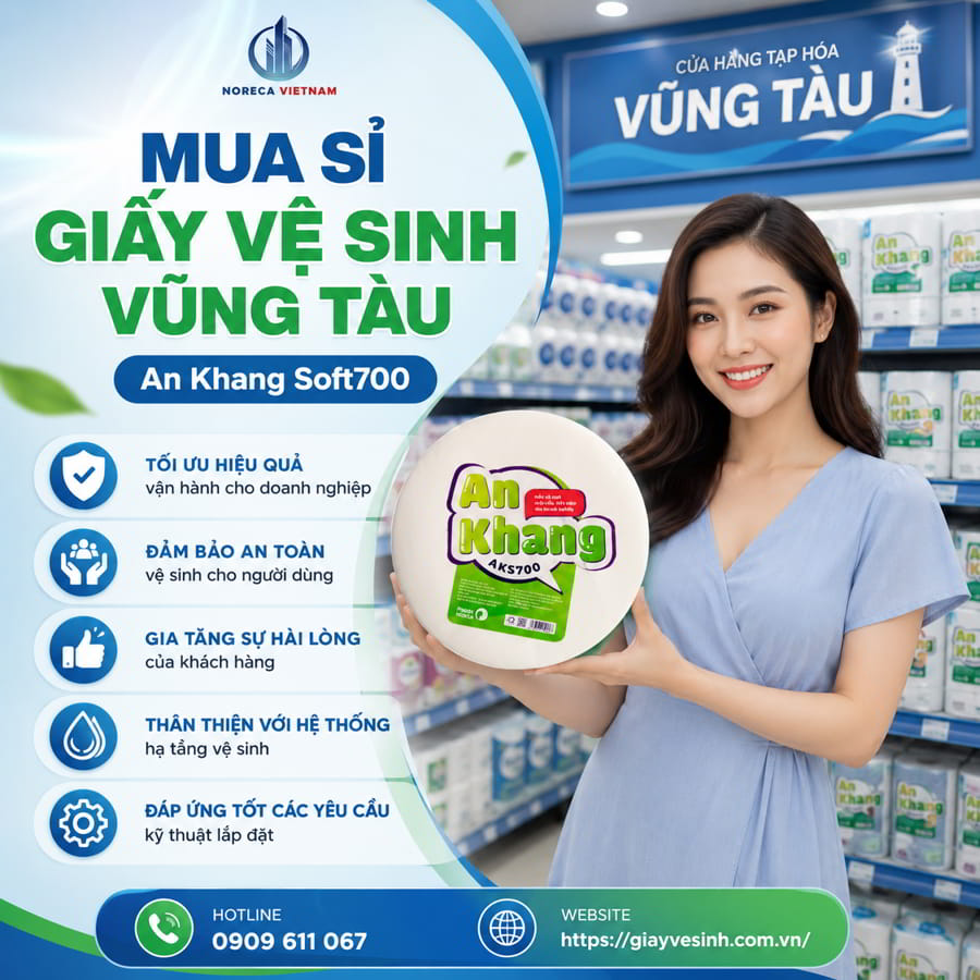 Mua sỉ giấy vệ sinh Vũng Tàu chính hãng cao cấp giá sỉ tốt nhất tại Horeca Việt Nam