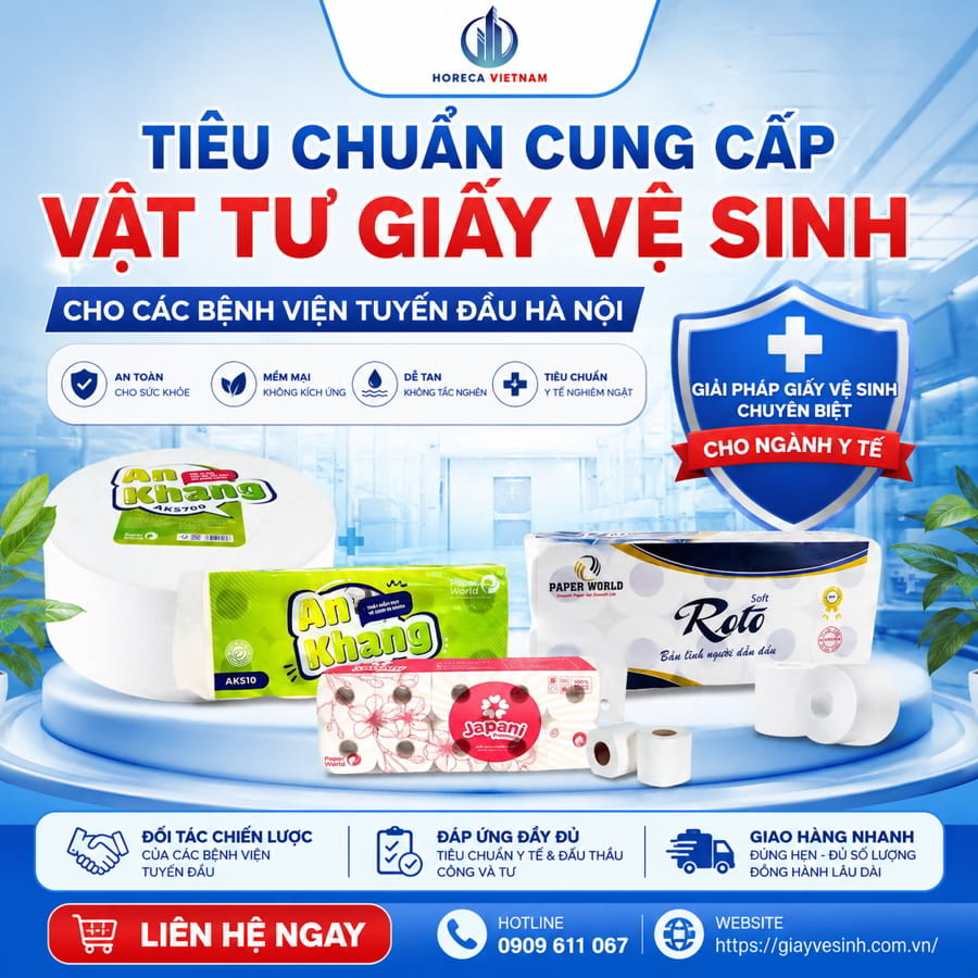 Cung cấp giấy vệ sinh bệnh viện Hà Nội uy tín giá sỉ tốt nhất tại Horeca Việt Nam
