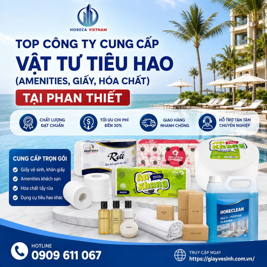 Horeca Việt Nam công ty cung cấp vật tư tiêu hao Phan Thiết uy tín