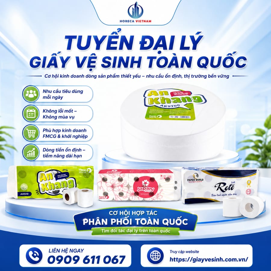 Top công ty tuyển đại lý giấy vệ sinh toàn quốc uy tín giá tôt nhất
