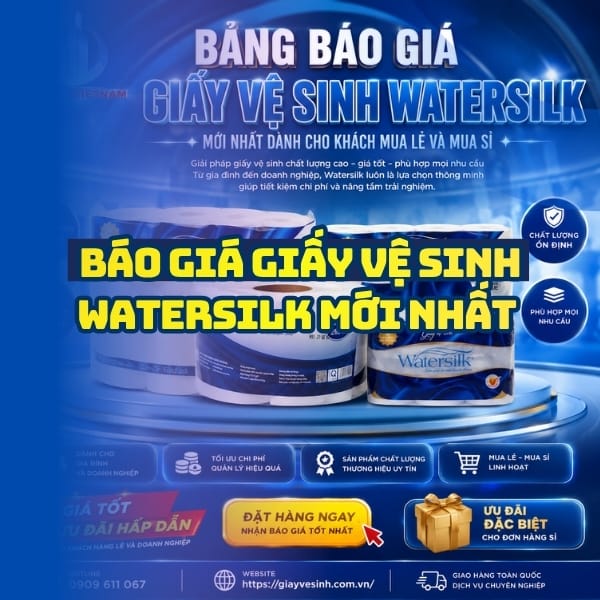 Báo giá giấy vệ sinh watersilk uy tín giá tốt nhất tại Horeca Việt Nam