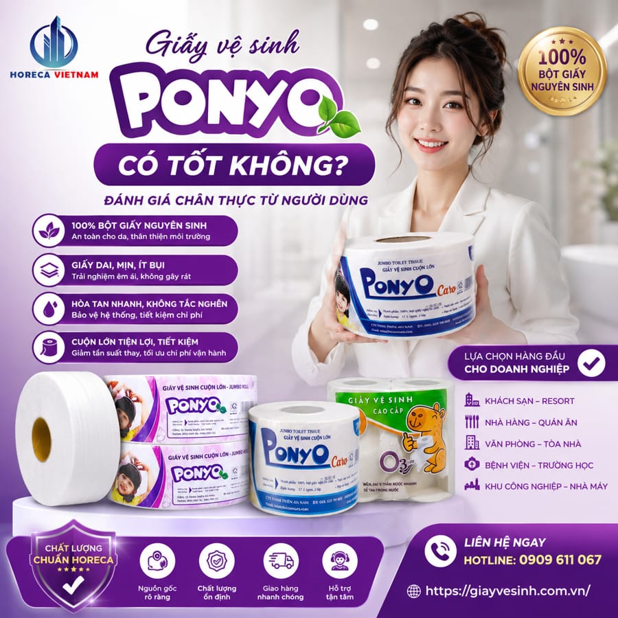 Đánh giá giấy vệ sinh ponyo có tốt không?