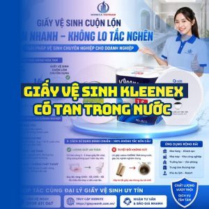 Horeca Việt Nam cung cấp giấy vệ sinh kleenex có tan trong nước uy tín giá tốt nhất