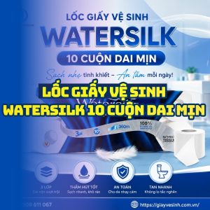 Horeca Việt Nam cung cấp lốc giấy vệ sinh watersilk 10 cuộn giá sỉ tốt nhât giao nhanh