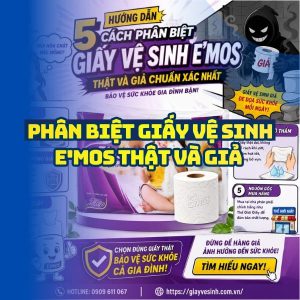 Hướng dẫn 5 cách phân biệt giấy vệ sinh e'mos giả chuẩn xác nhất tại Horeca Việt Nam