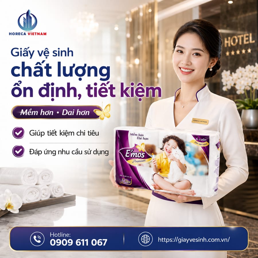 Mua giây vệ sinh emos chính hãng tốt nhất tại Horeca Việt Nam