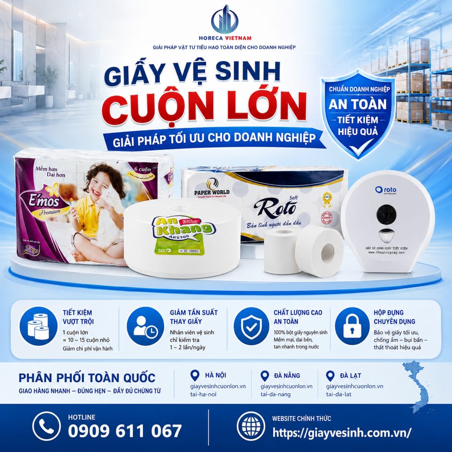Mua giấy vệ sinh giải pháp tối ưu cho doanh nghiệp tốt nhất tại Horeca Việt Nam