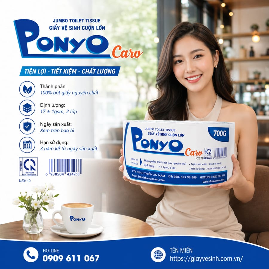 Mua giấy vệ sinh ponyo uy tín giá sỉ tốt nhất tại Horeca Việt Nam