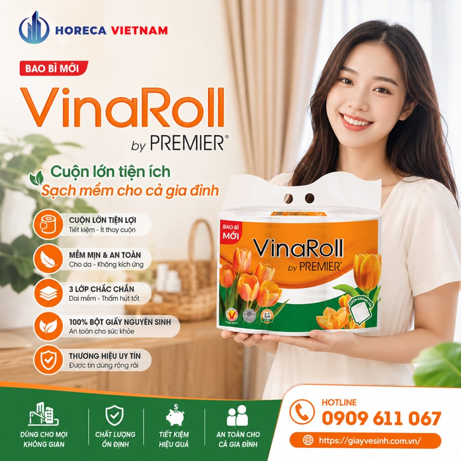 Mua giấy vệ sinh vinaroll uy tín giá sỉ tốt nhất tại Horeca Việt Nam