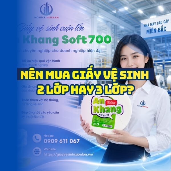 Nên cười giấy vệ sinh 2 lớp hay 3 lớp tốt hơn tại Horeca Việt Nam