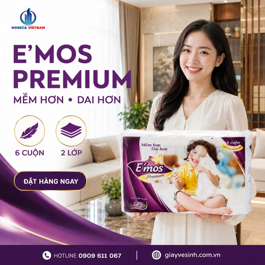 Săn khuyến mãi giấy vệ sinh e'mos uy tín tốt nhất tại Horeca Việt Nam