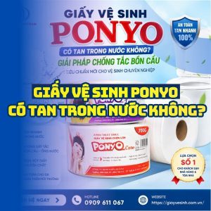 Tìm hiểu giấy vệ sinh ponyo có tan trong nước không tại Horeca Việt Nam?