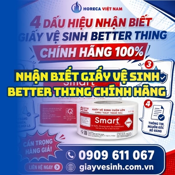 4 dấu hiệu nhận biết better thing chính hãng tại Horeca Việt Nam