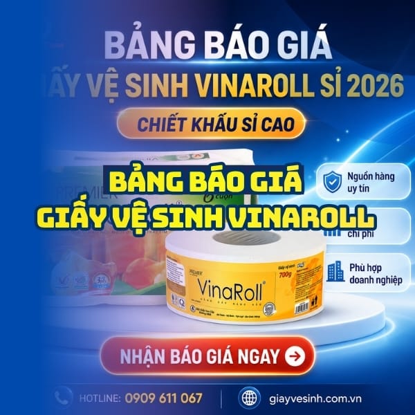 Bảng giá giấy vệ sinh vinaroll sỉ uy tín giá tốt nhất tại Horeca Việt Nam