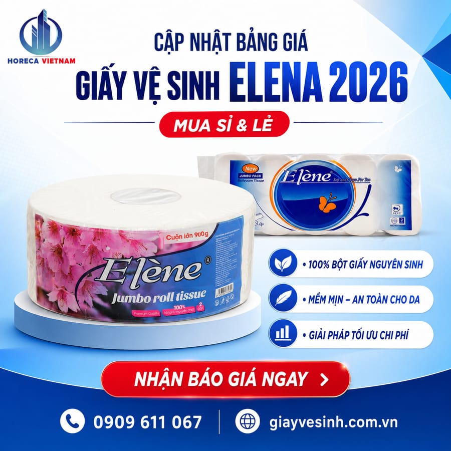 Cập nhật bảng giá giấy vệ sinh elena mới nhất 2026