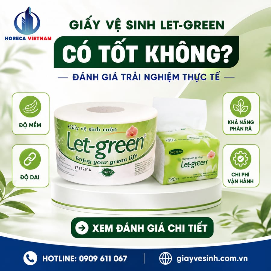 "Giấy vệ sinh Let-green có tốt không? Liệu nó có đủ an toàn cho làn da nhạy cảm của các bé ở nhà, hay có đủ dai để không bị mủn ngay khi vừa chạm nước?".