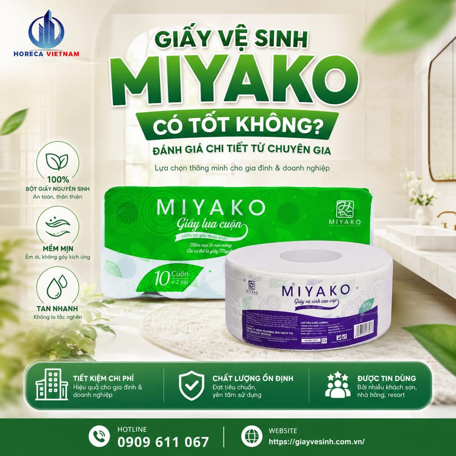 Đánh giá chất lượng giấy vệ sinh miyako có tốt không?