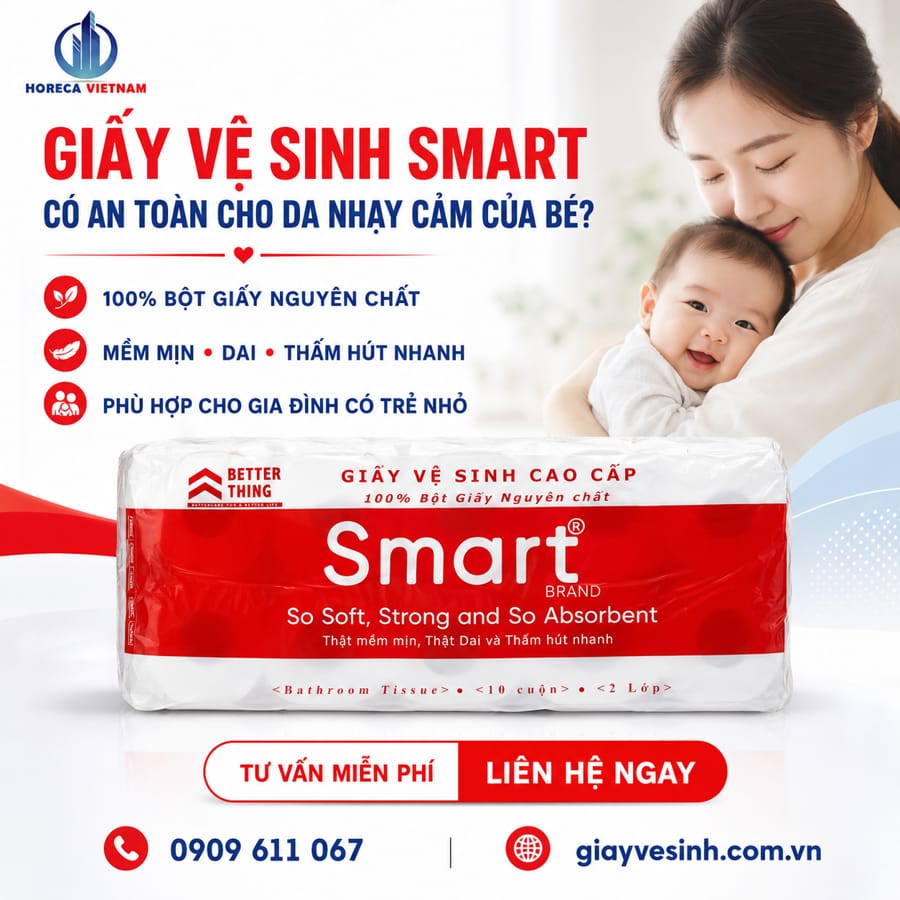Giấy vệ sinh smart có an toàn cho bé không?