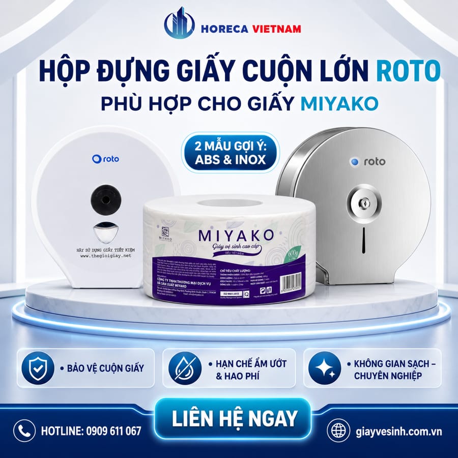 Gợi ý các mẫu hộp đựng giấy vệ sinh cuộn lớn miyako tốt nhất