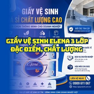 Horeca Việt Nam cung cấp giấy vệ sinh elena 3 lớp giá sỉ tốt nhất giao nhanh