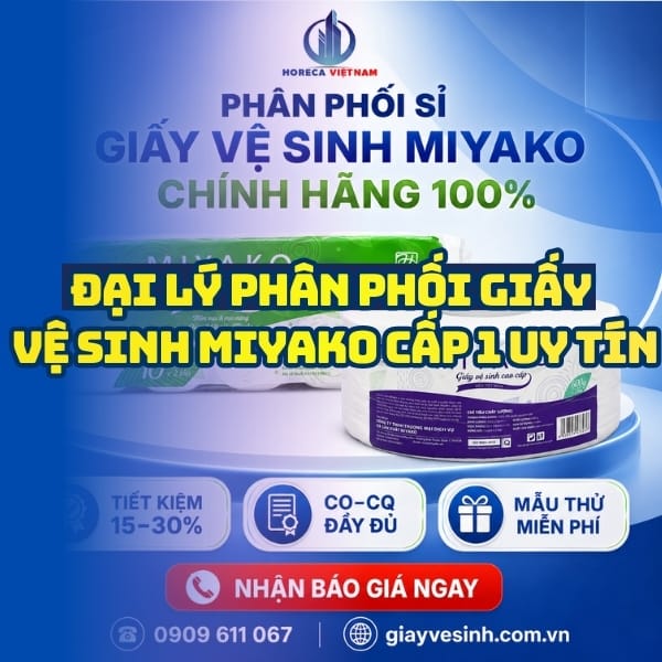 Horeca Việt Nam đại lý phân phối giấy miyako uy tín giá sỉ tốt nhất
