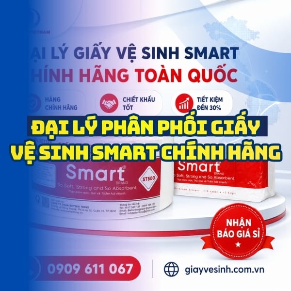 Horeca Việt Nam đại lý phân phối giấy vệ sinh smart giá tốt giao nhanh