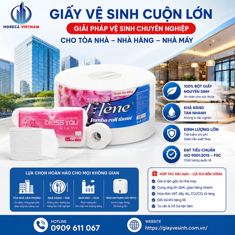 Horeca Việt Nam địa chỉ ccung cấp giấy vệ sinh cao cấp