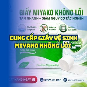 Horeca Việt Nam nhà cung cấp giấy vệ sinh miyako không lõi giá tốt nhất giao nhanh
