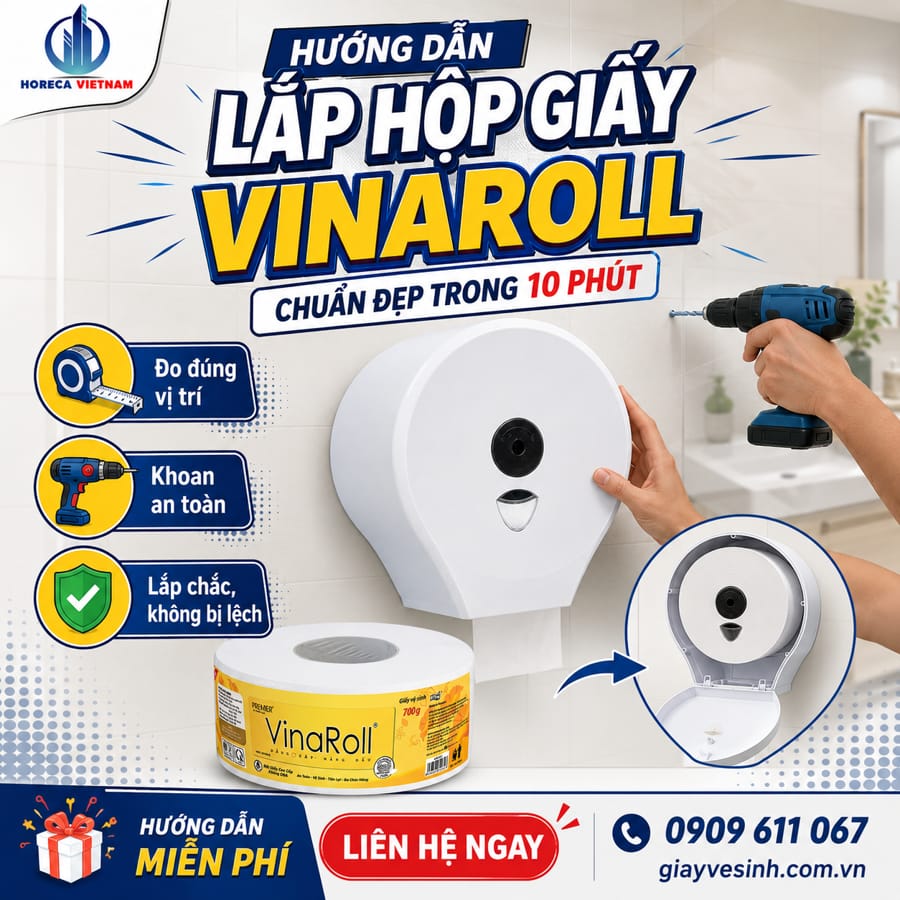 Hướng dẫn lắp hộp giấy vinaroll dễ dàng tại nhà tại Horeca Việt Nam